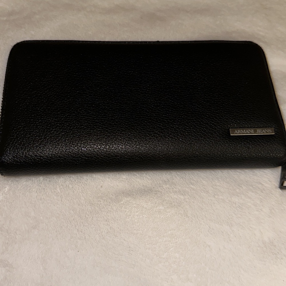 Armani Jeans Pebbled leather Wallet